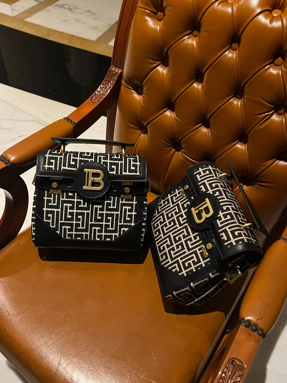 Balmain Labyrinth B-Buzz Bag - Hình 8