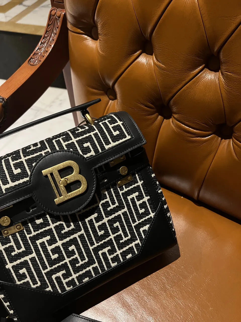 Balmain Labyrinth B-Buzz Bag - Hình 5
