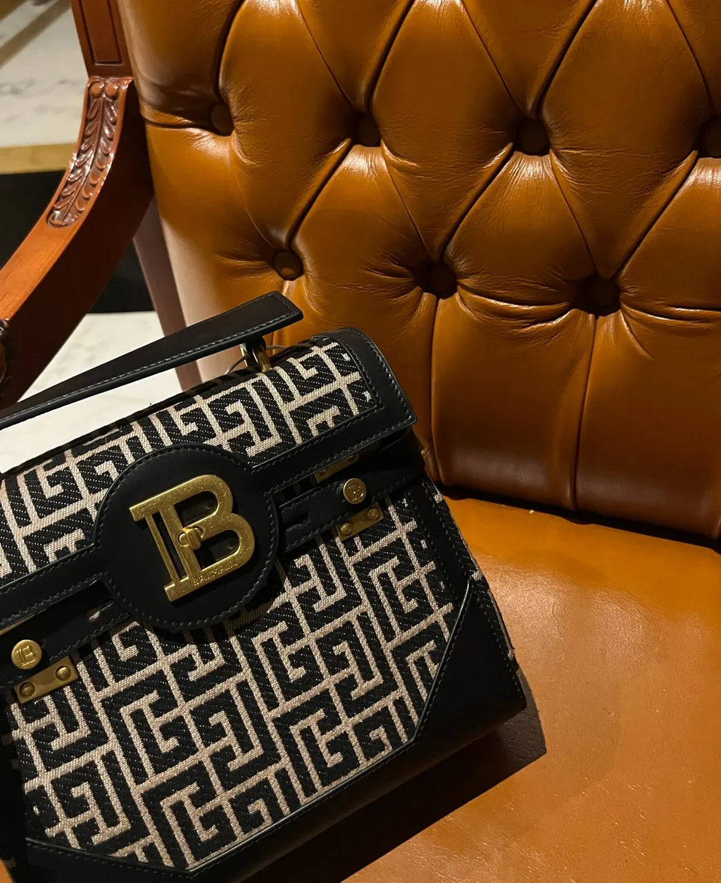 Balmain Labyrinth B-Buzz Bag - Hình 3
