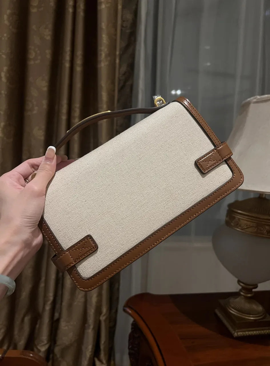 Balmain Canvas Leather Bag - Hình 6