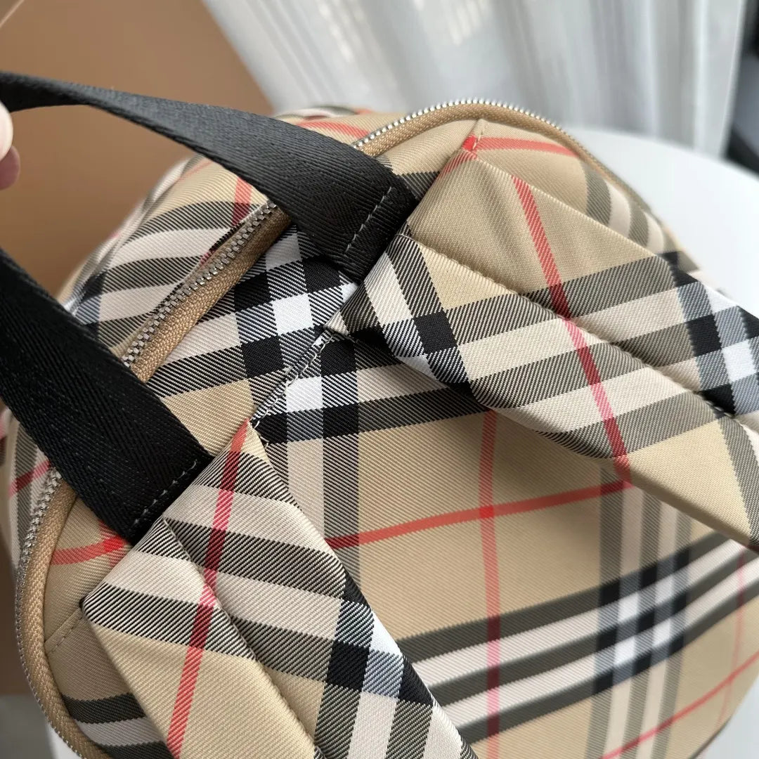 classic Burberry Check Backpack - Hình 8