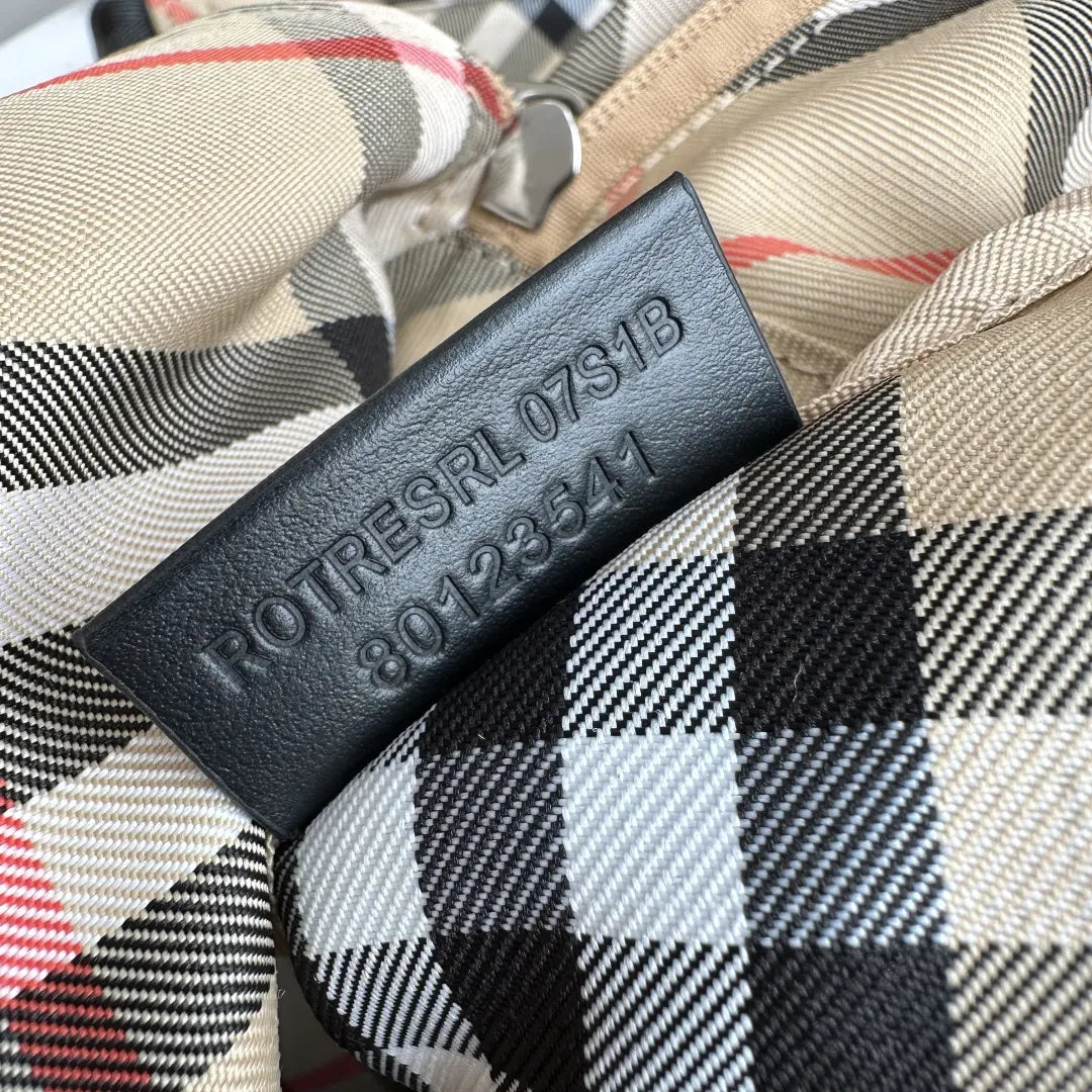 classic Burberry Check Backpack - Hình 7