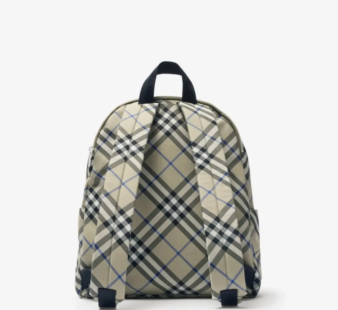 Burberry Beige Check Archive Backpack - Hình 2