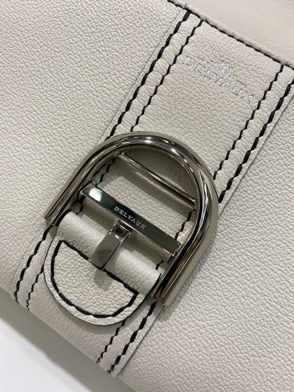 Delvaux Ivory Stitch Bag - Hình 6