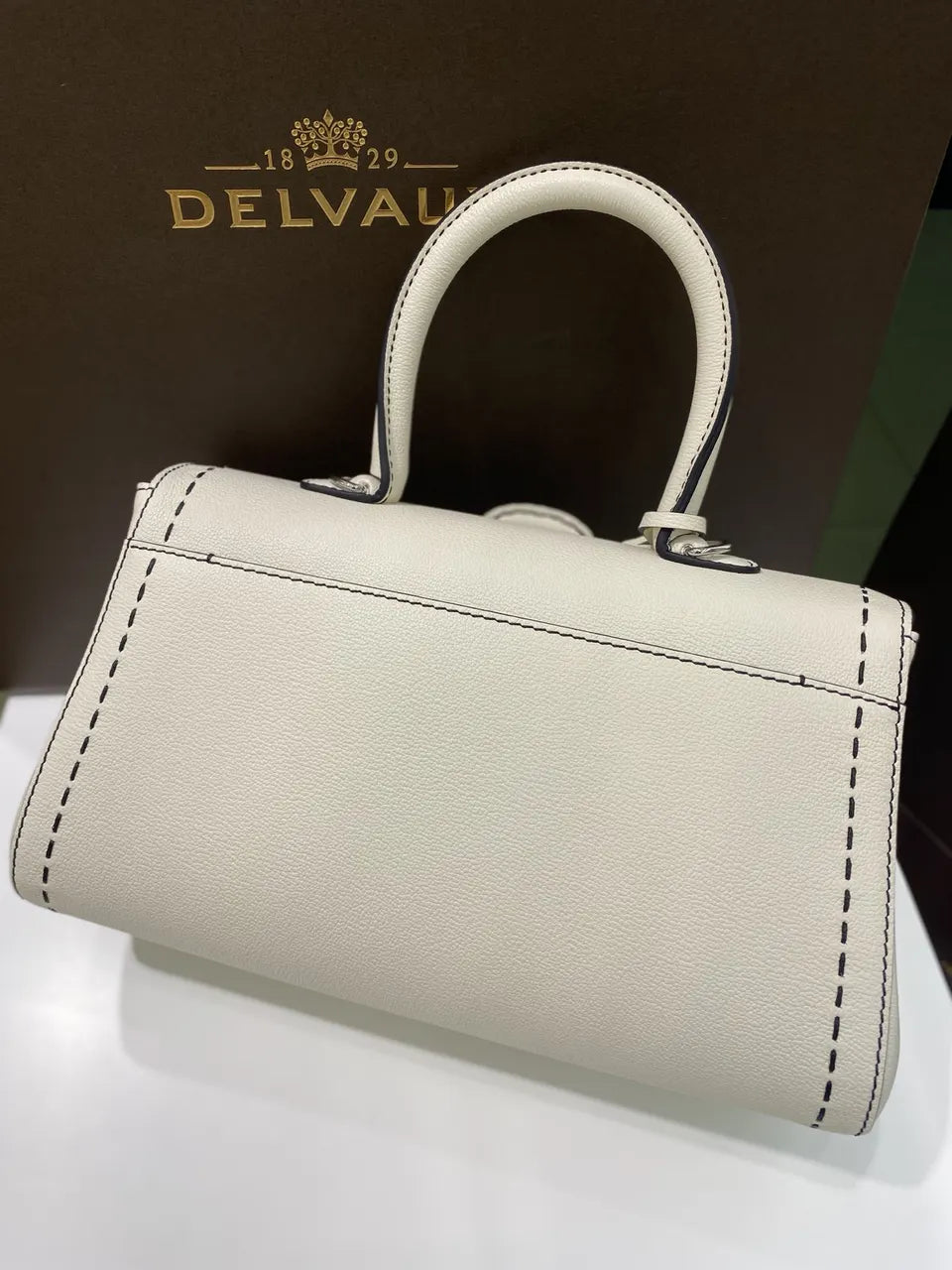 Delvaux Ivory Stitch Bag - Hình 2