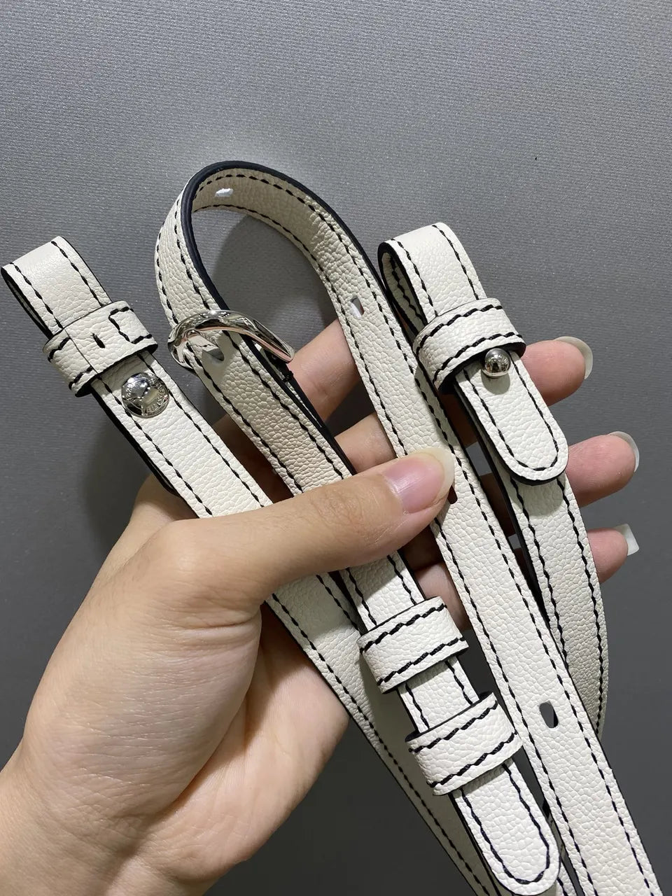 Delvaux Ivory Stitch Bag - Hình 8
