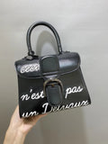 Delvaux Black Shiny Leather 'Ceci' Bag