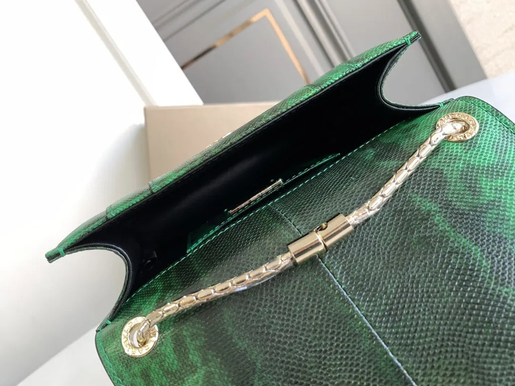 Bvlgari Emerald Serpenti Python Bag - Hình 8