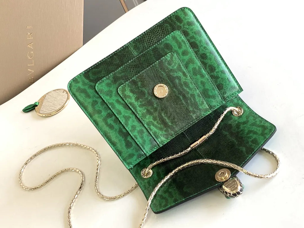 Bvlgari Emerald Serpenti Python Bag - Hình 7