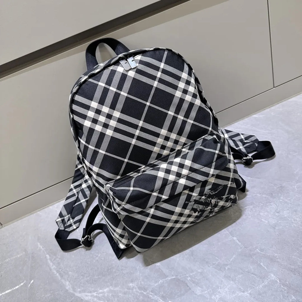 Burberry Check Nylon Backpack - Hình 3