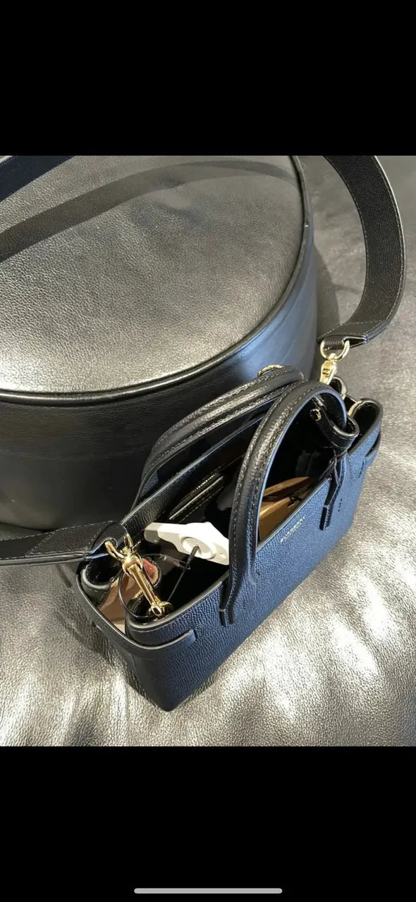 Burberry Black Cube Bag - Hình 5