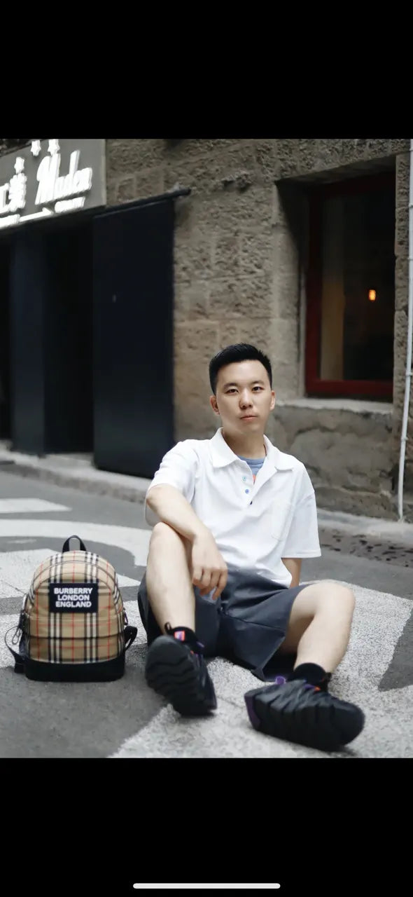 Burberry Check Backpack - Hình 2