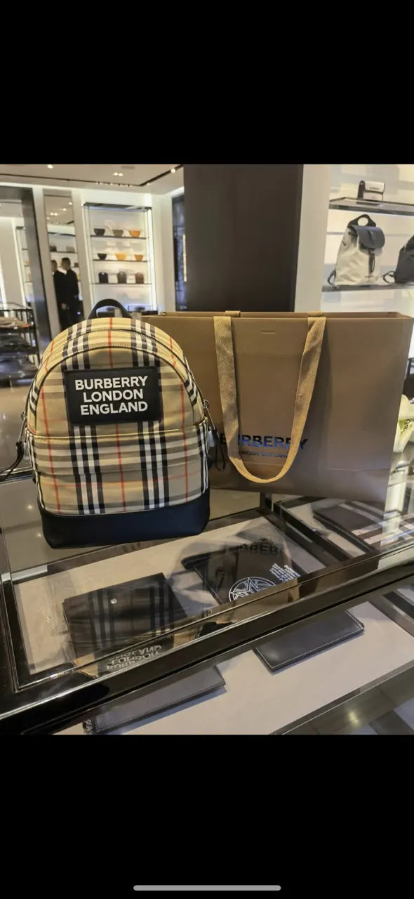 Burberry Check Backpack
