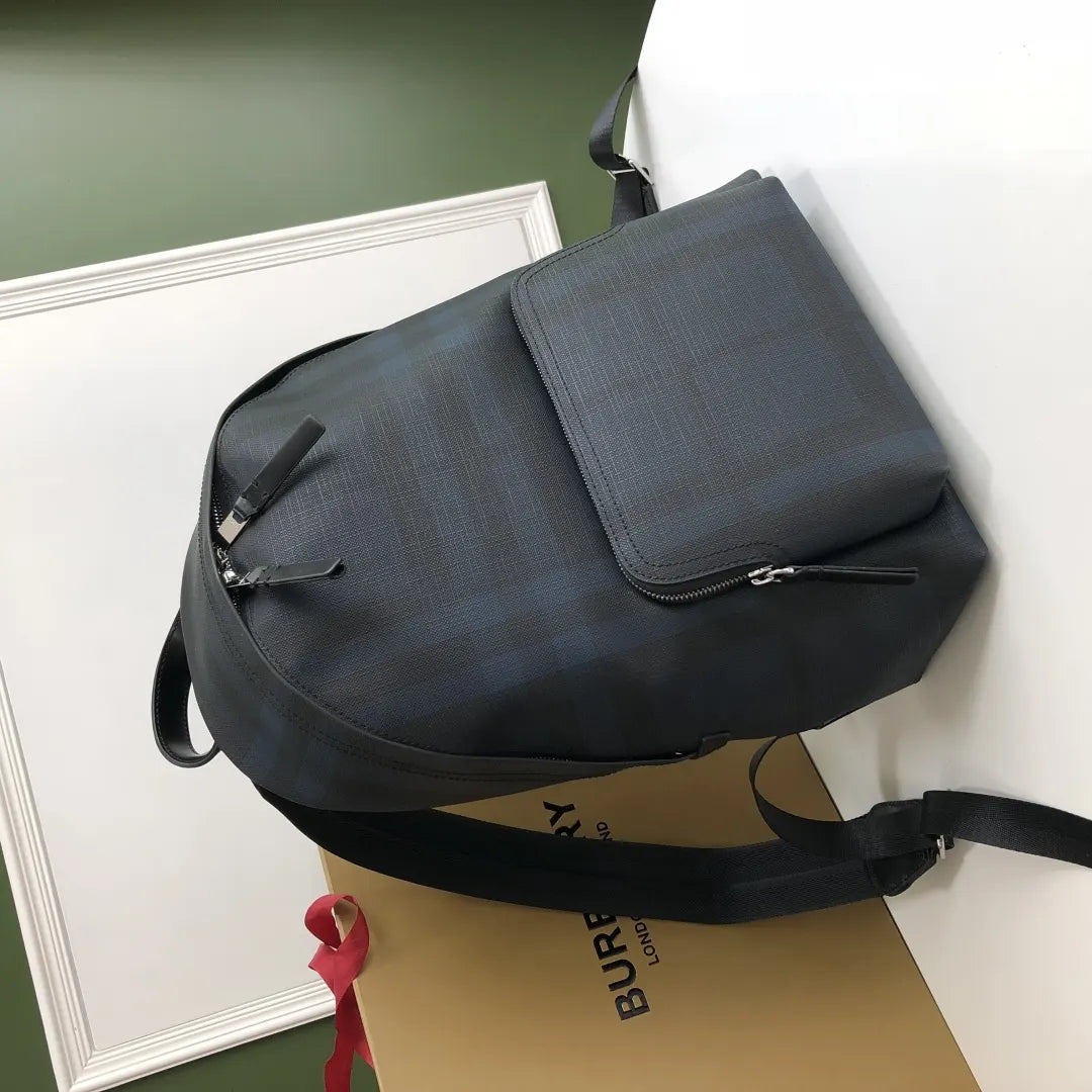 Burberry Blue Check Backpack