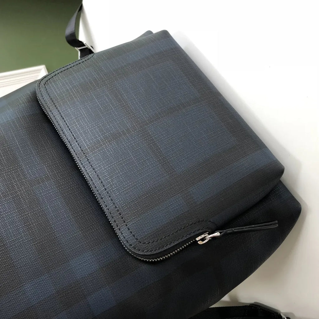 Burberry Blue Check Backpack - Hình 3