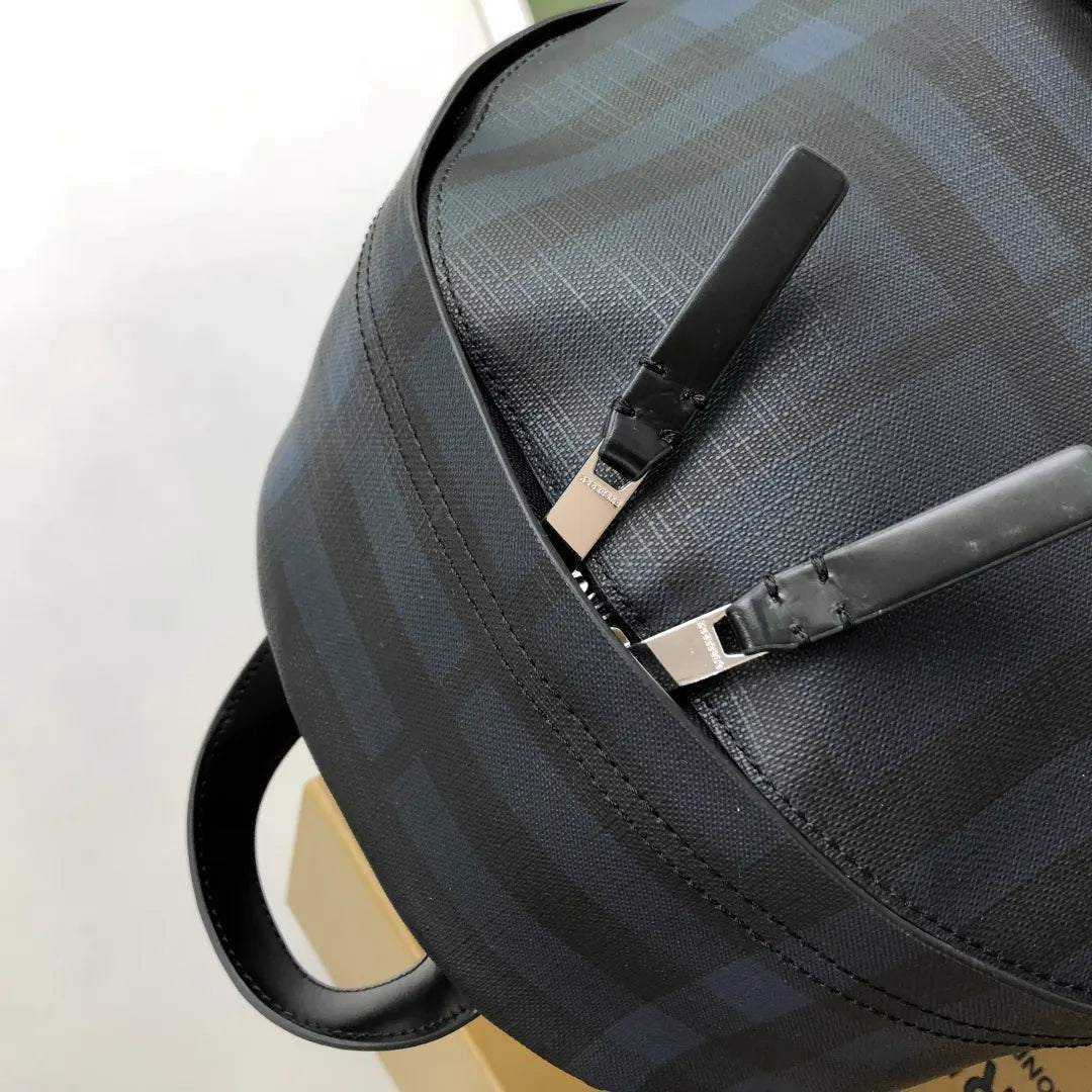 Burberry Blue Check Backpack - Hình 2
