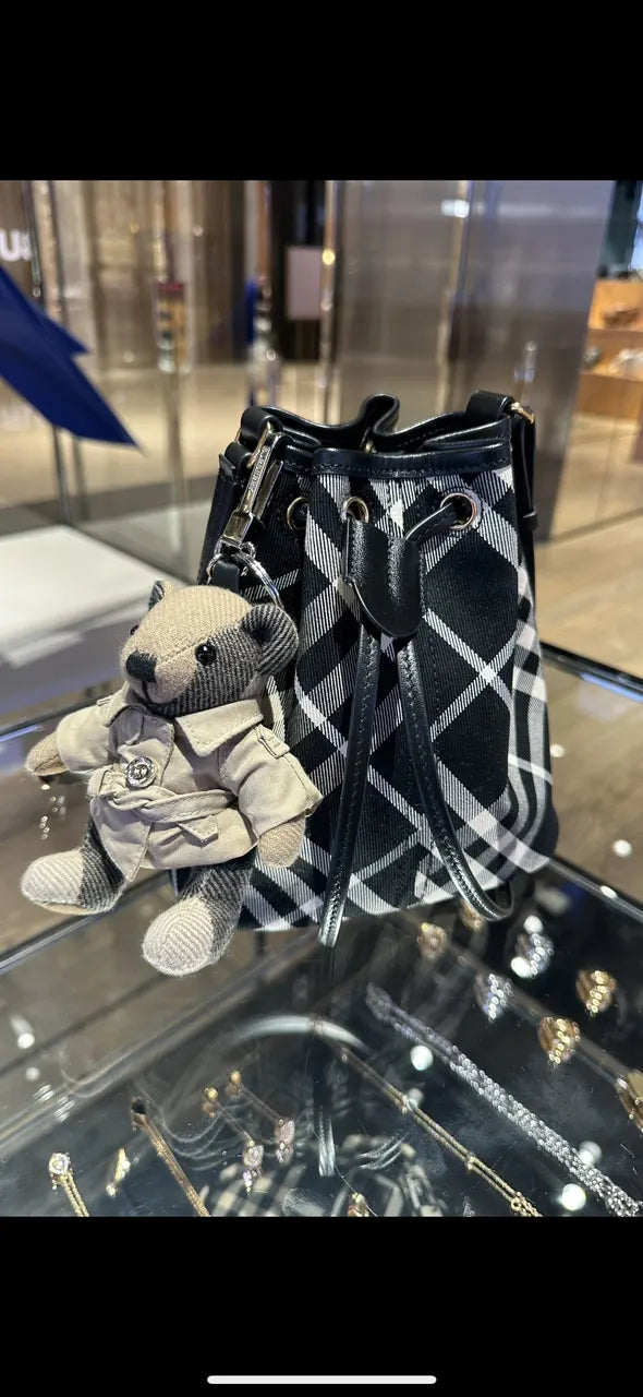 Burberry Check Bucket Bag - Hình 3
