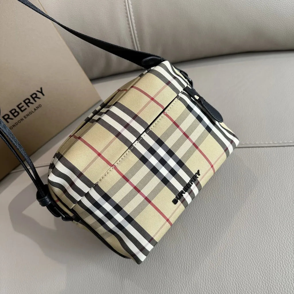 Burberry Check Camera Bag - Hình 9