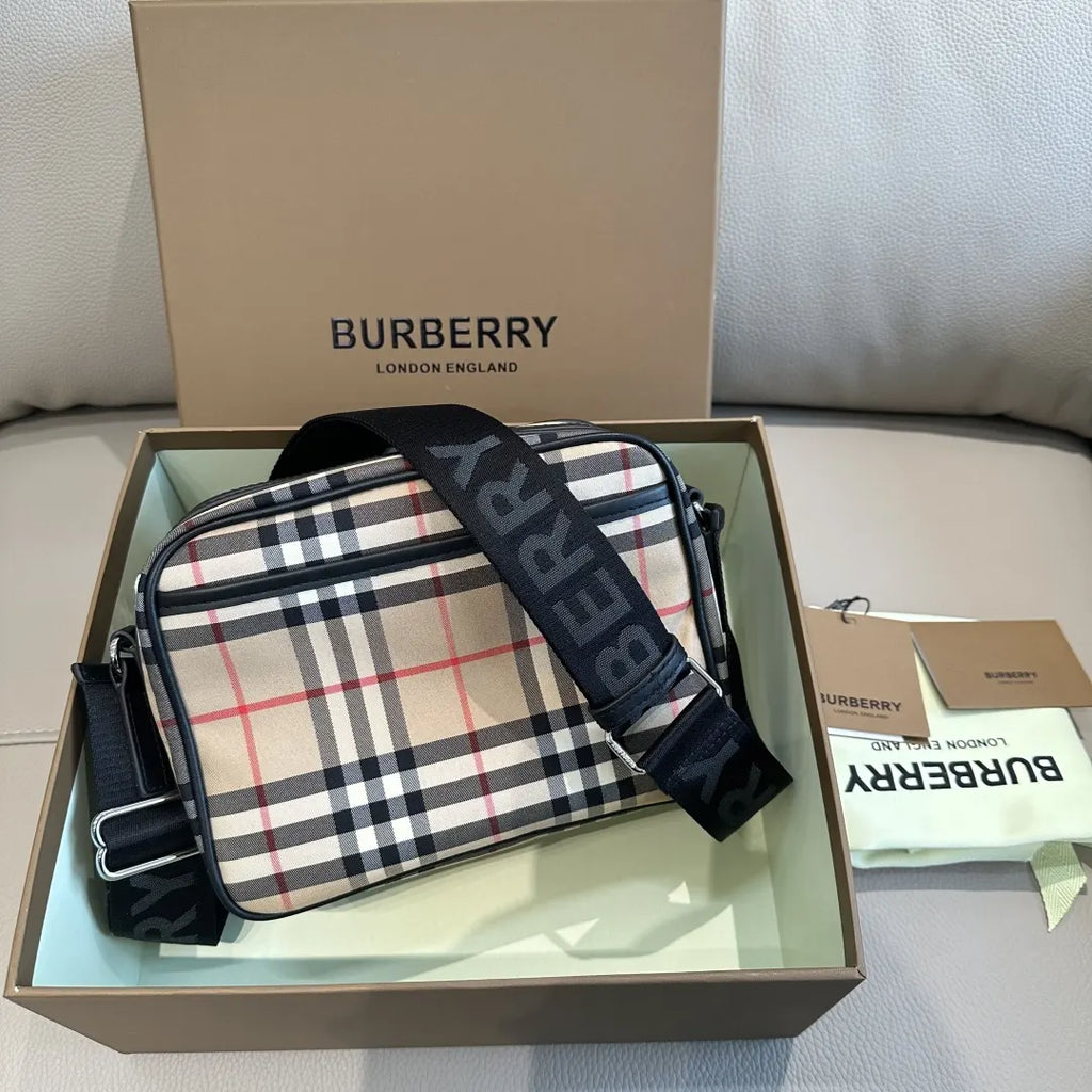 Burberry Check Camera Bag - Hình 3
