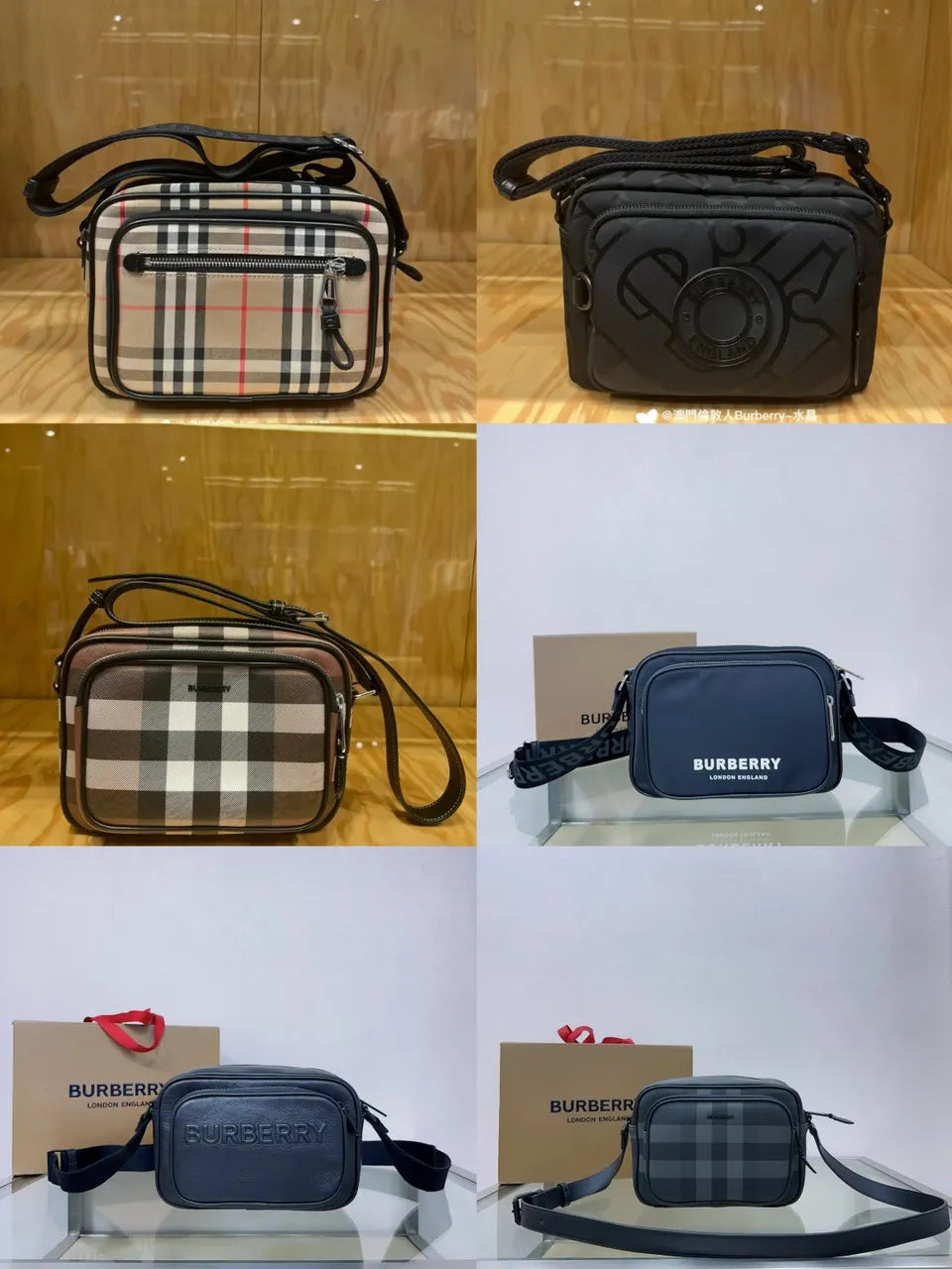 Burberry Check Camera Bag - Hình 7