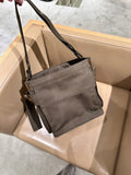 Burberry Olive Canvas Messenger Bag