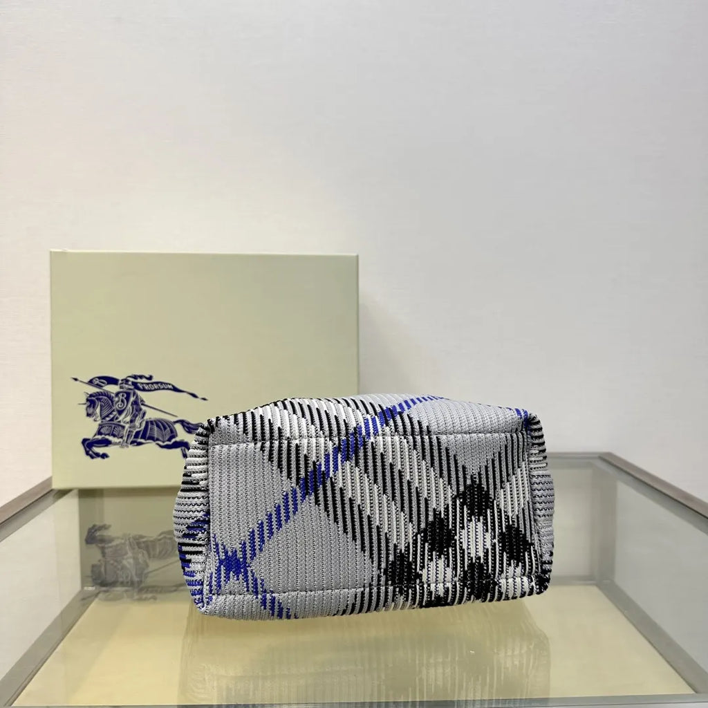 Burberry Blue Check Bag - Hình 9
