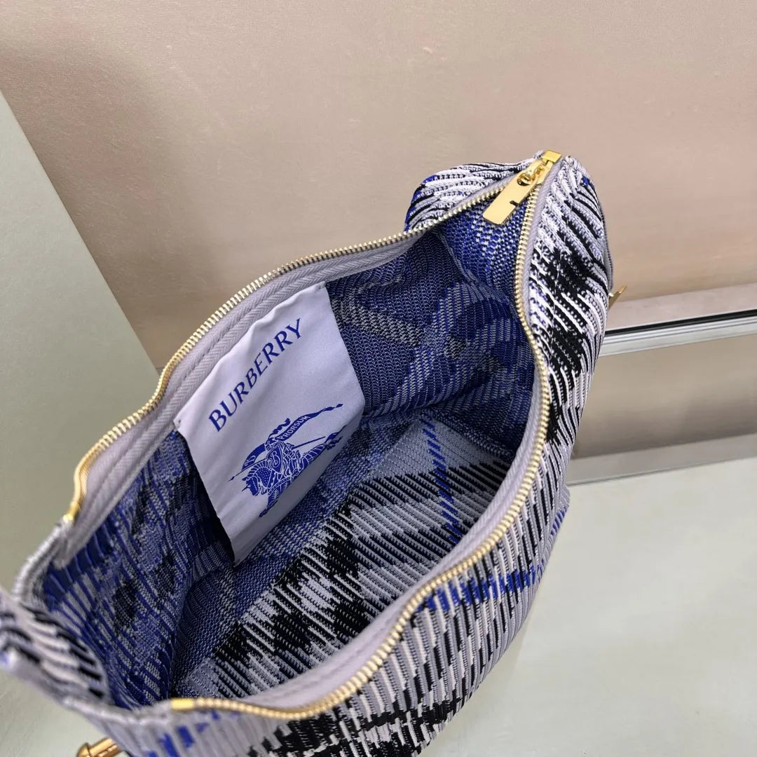 Burberry Blue Check Bag - Hình 6