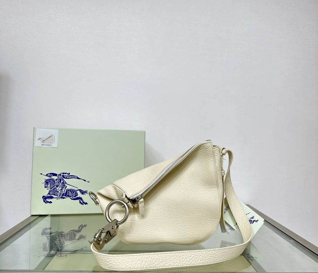 Burberry Cream Leather Sling Bag