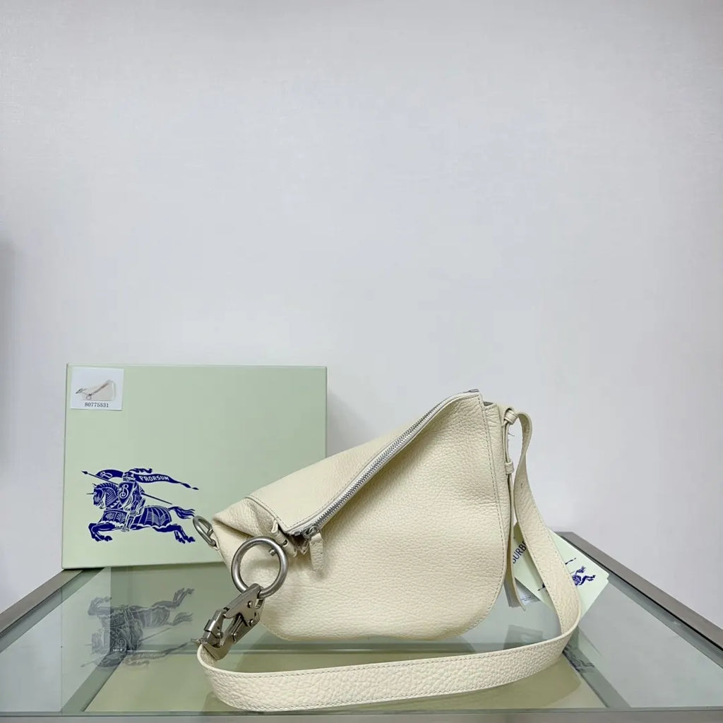 Burberry Cream Leather Sling Bag - Hình 2