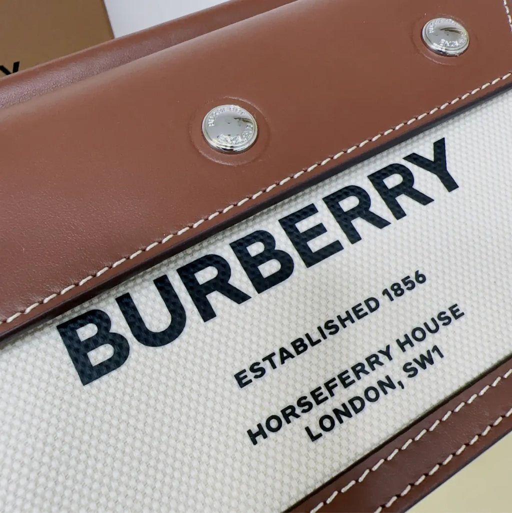 Burberry Canvas Pocket Bag - Hình 3