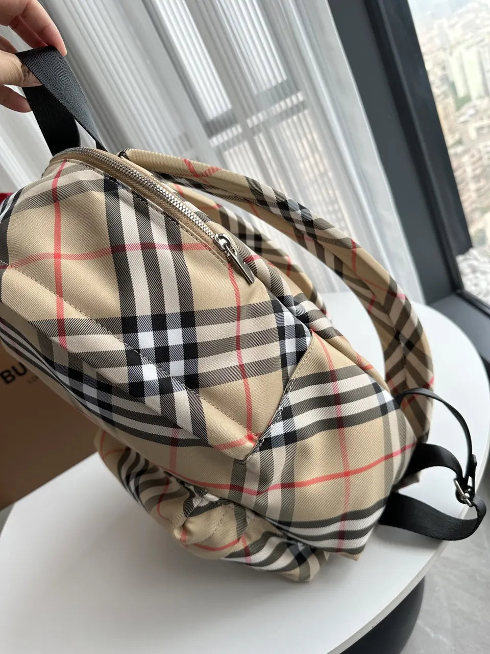 Burberry Vintage Check Backpack - Hình 8