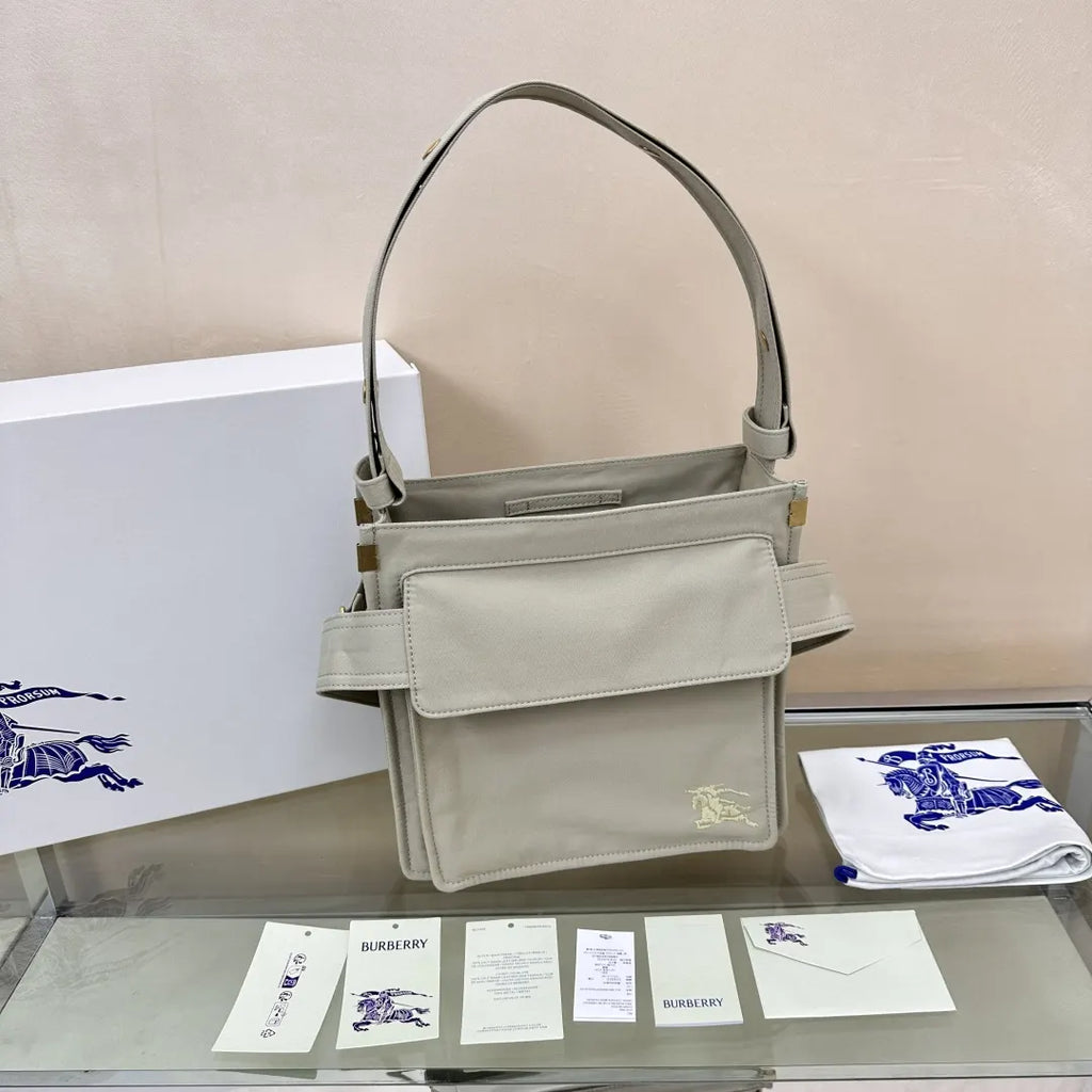 Burberry Alabaster Leather Belt Bag