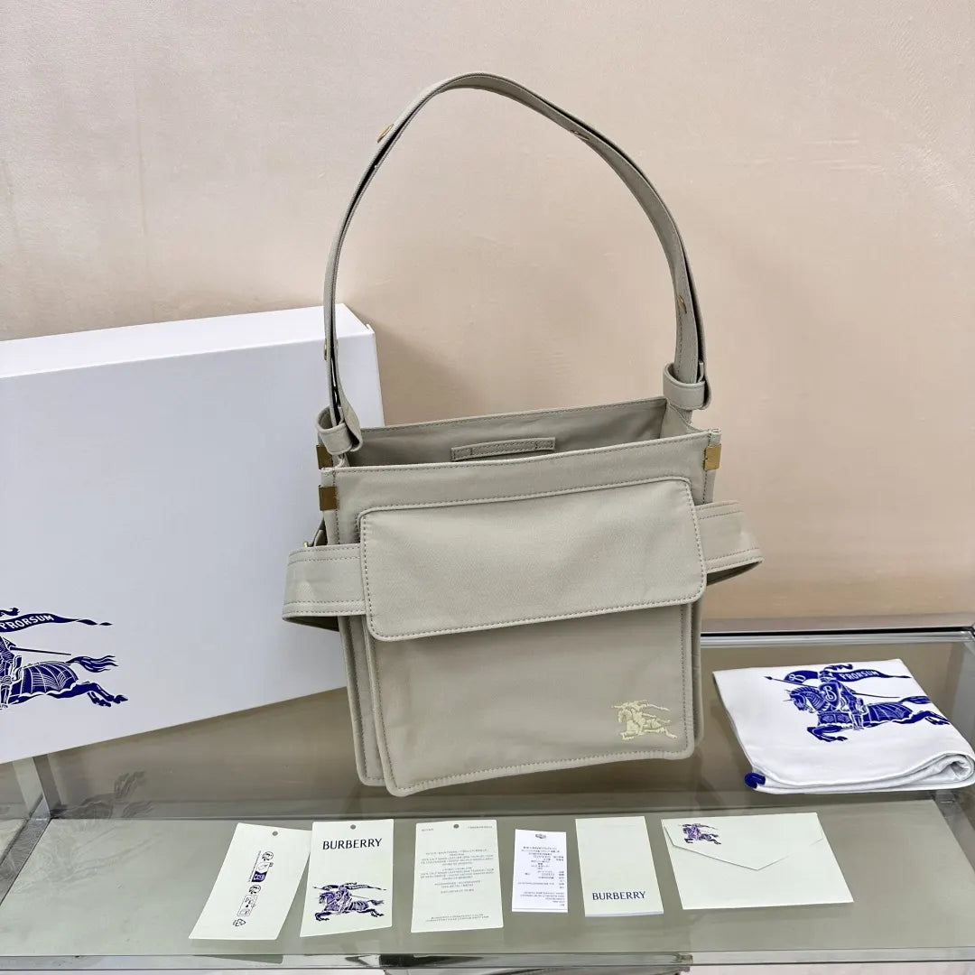 Burberry Alabaster Leather Belt Bag