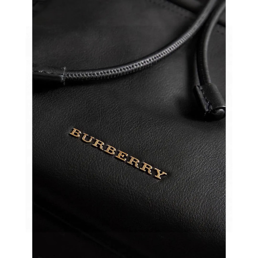 Burberry Black Leather Rucksack - Hình 4