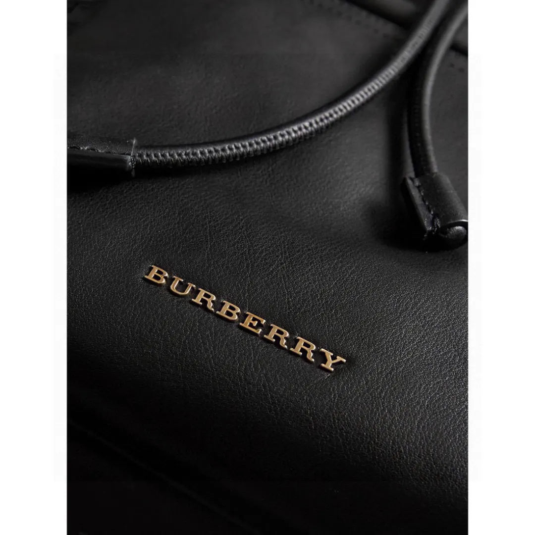 Burberry Black Leather Rucksack - Hình 4