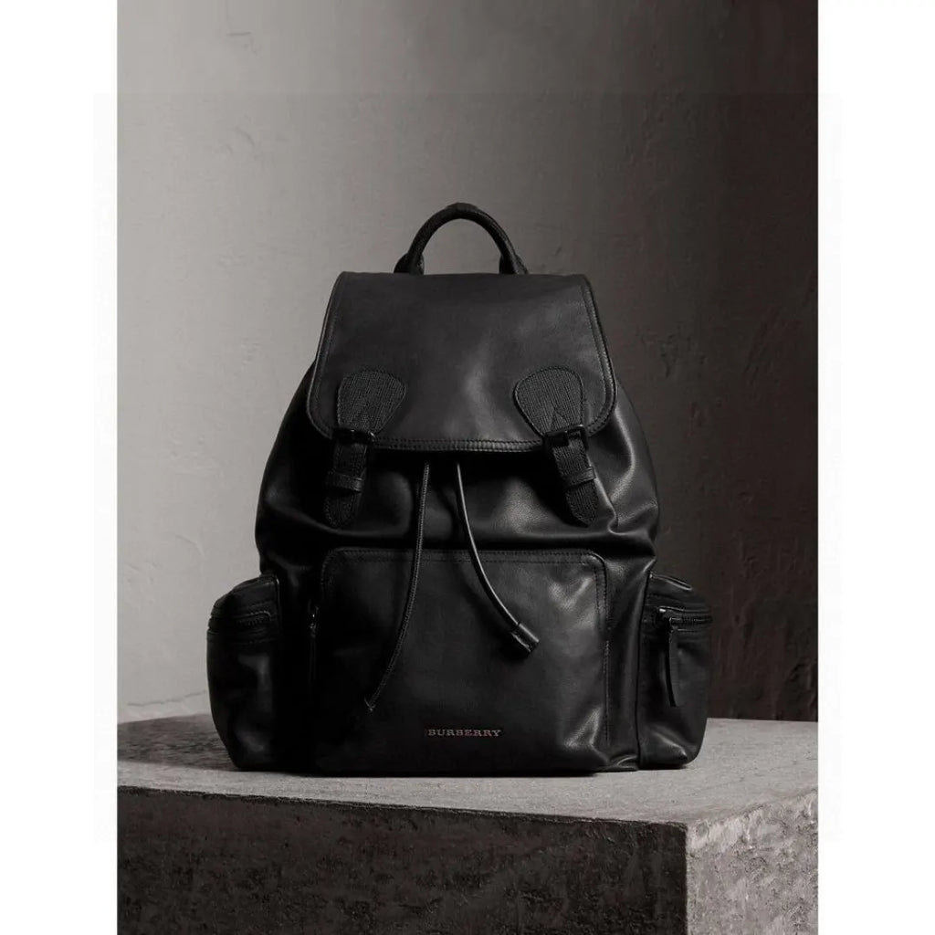Burberry Black Leather Rucksack