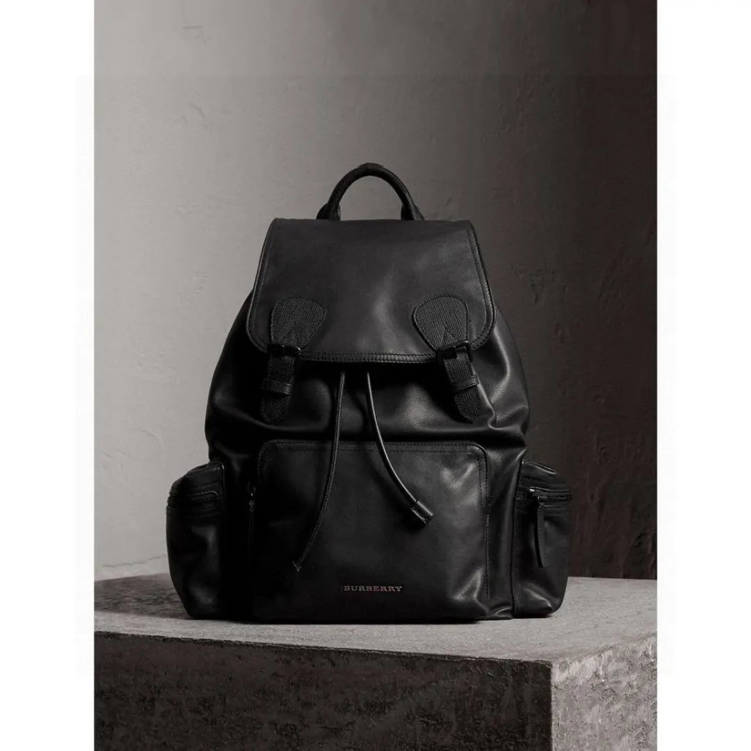 Burberry Black Leather Rucksack