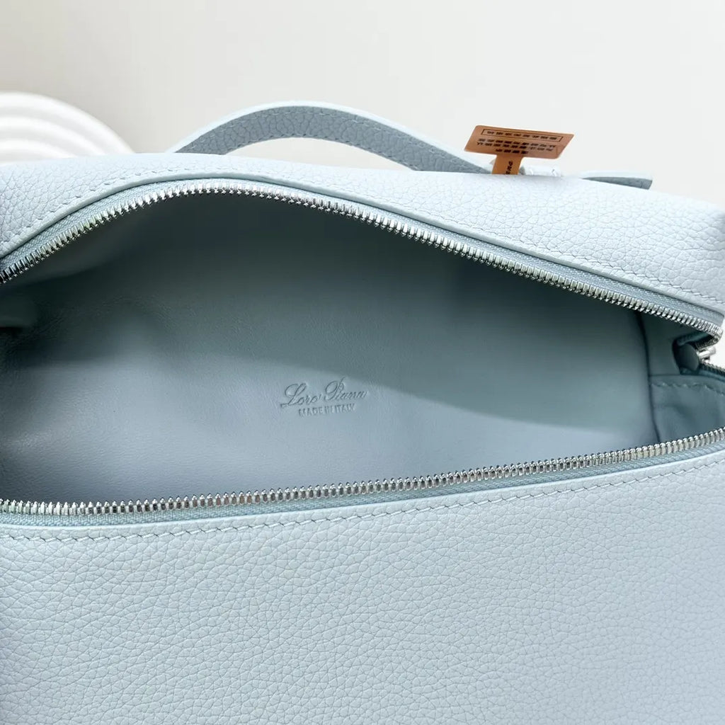 Loro Piana Sky Blue Vanity leather - Hình 6