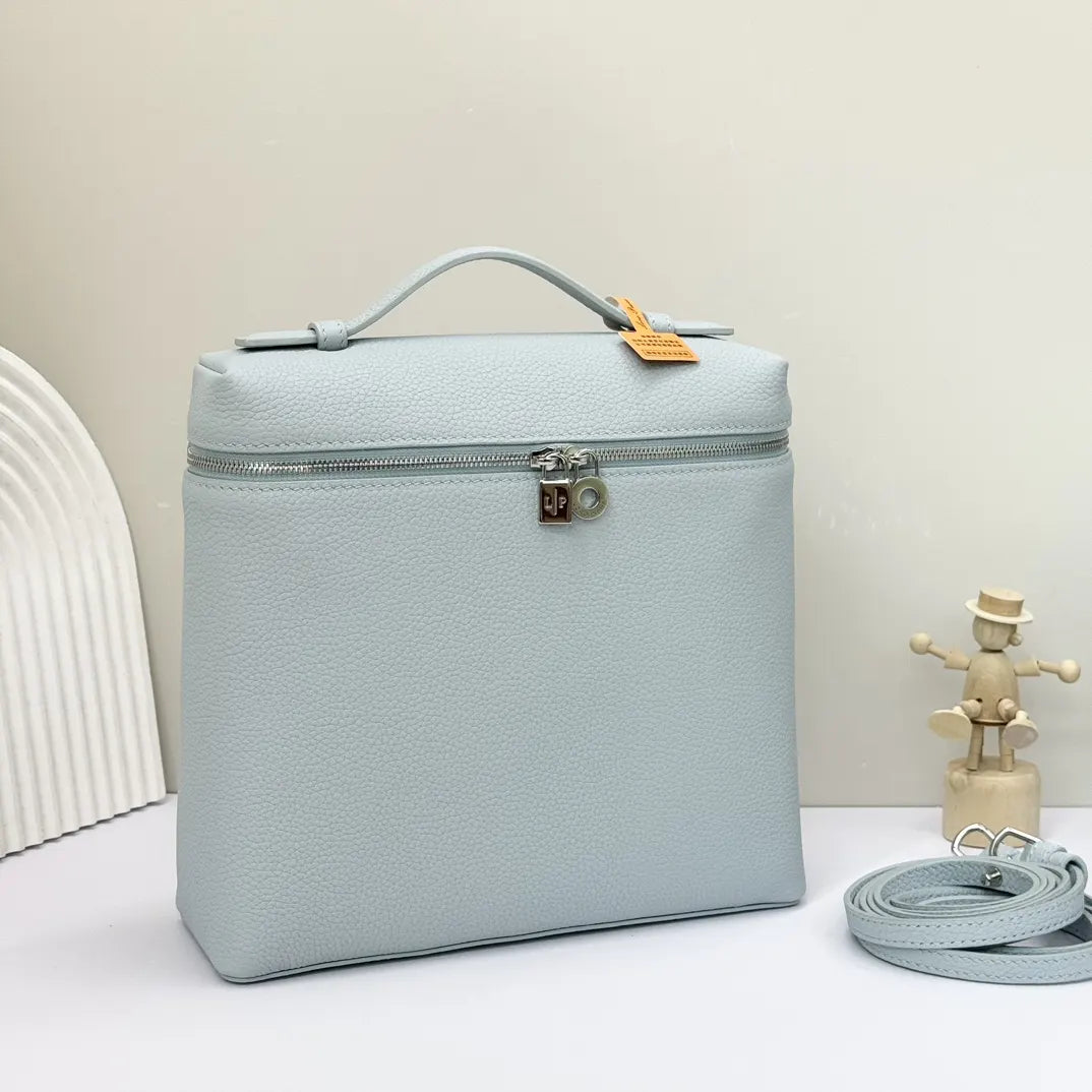 Loro Piana Sky Blue Vanity leather - Hình 2