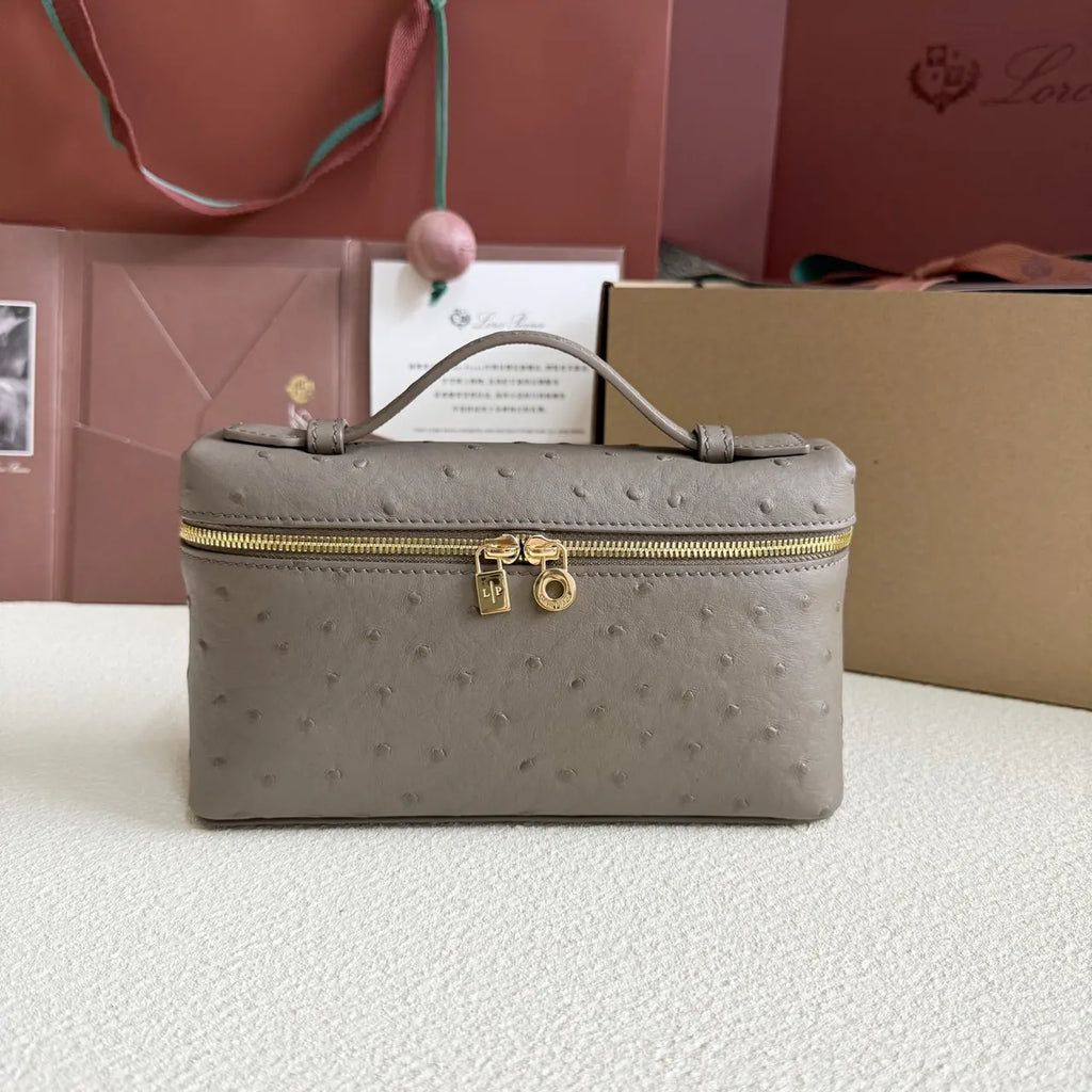 Loro Piana Dove Grey Ostrich