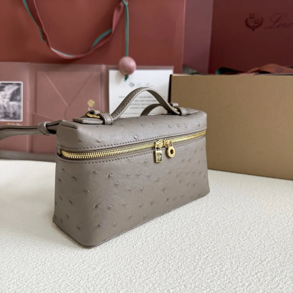 Loro Piana Dove Grey Ostrich - Hình 3