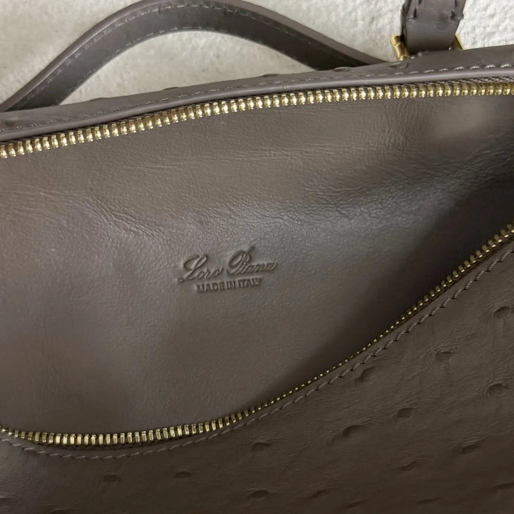 Loro Piana Dove Grey Ostrich - Hình 9