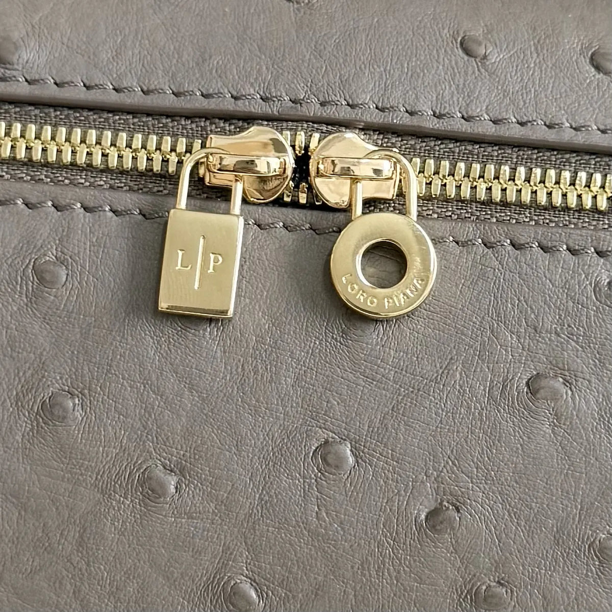 Loro Piana Dove Grey Ostrich - Hình 6