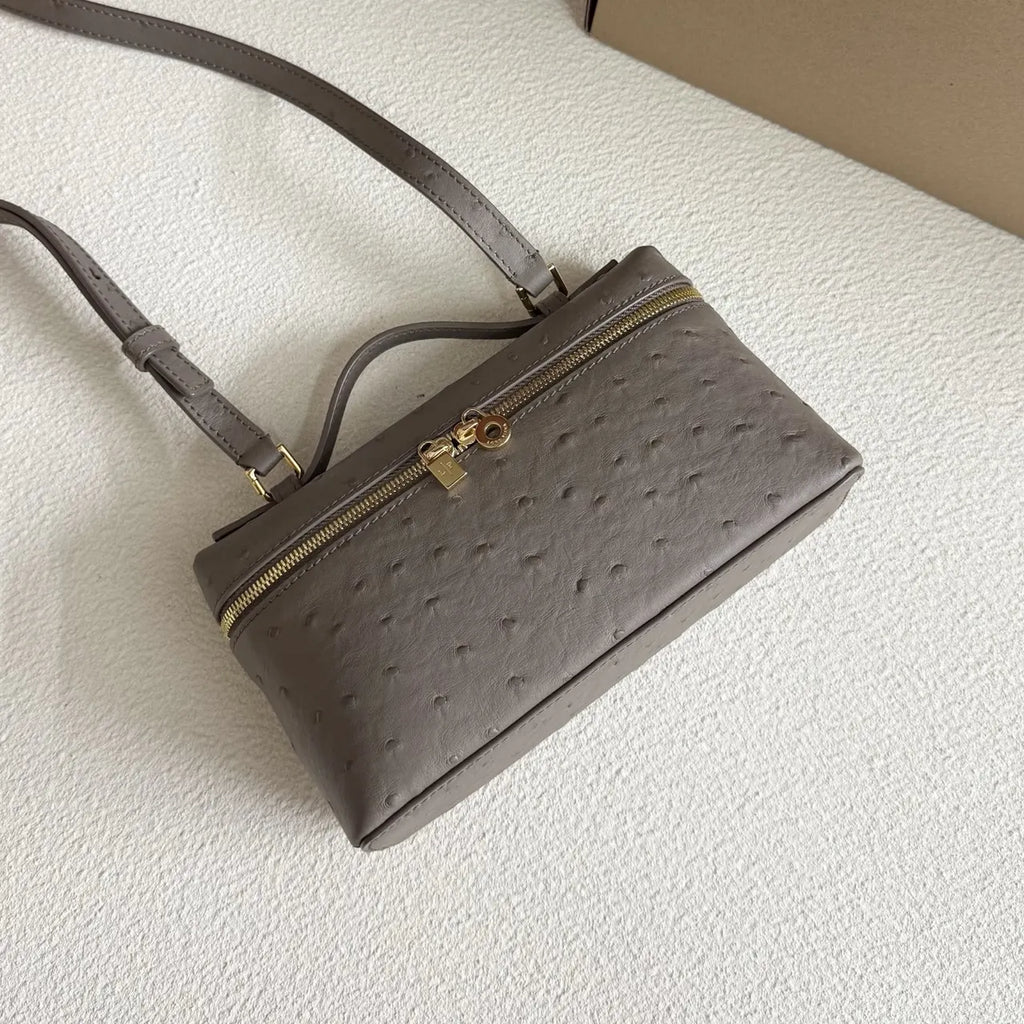 Loro Piana Dove Grey Ostrich - Hình 4