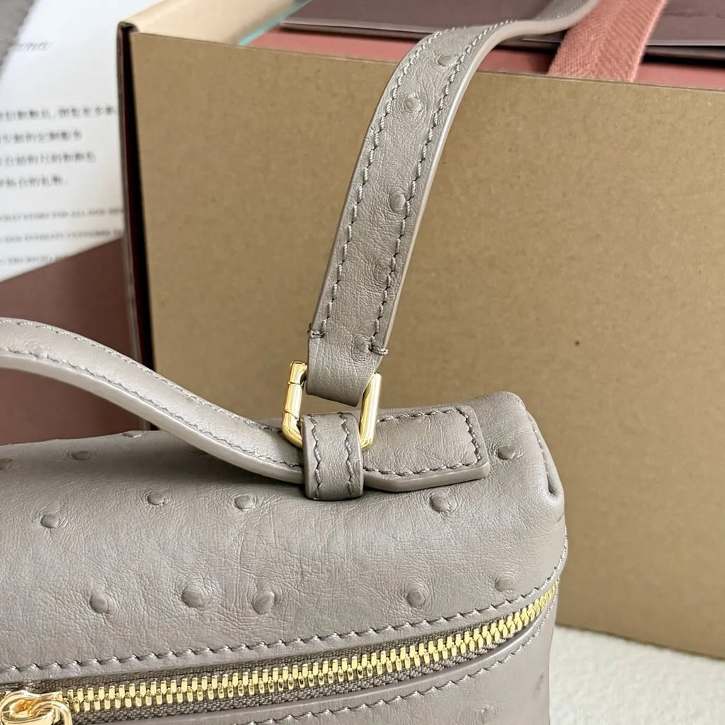 Loro Piana Dove Grey Ostrich - Hình 8