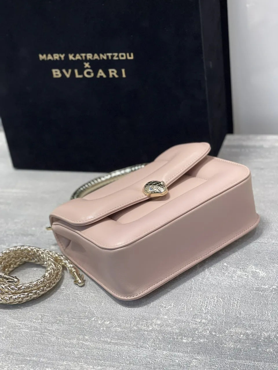 Bvlgari Pink Top Handle Bag - Hình 4