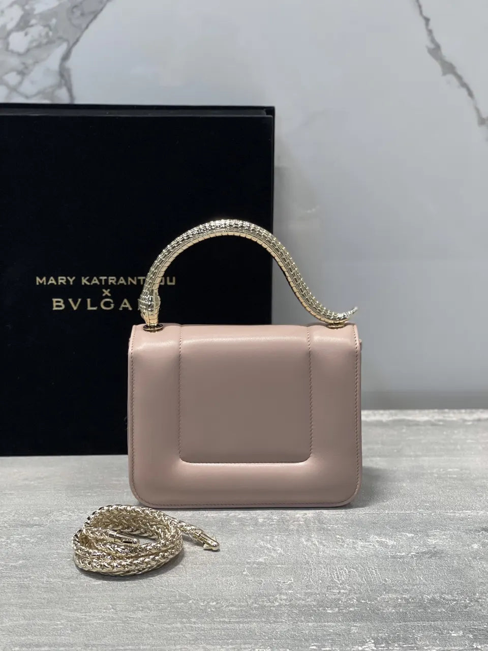 Bvlgari Pink Top Handle Bag - Hình 3