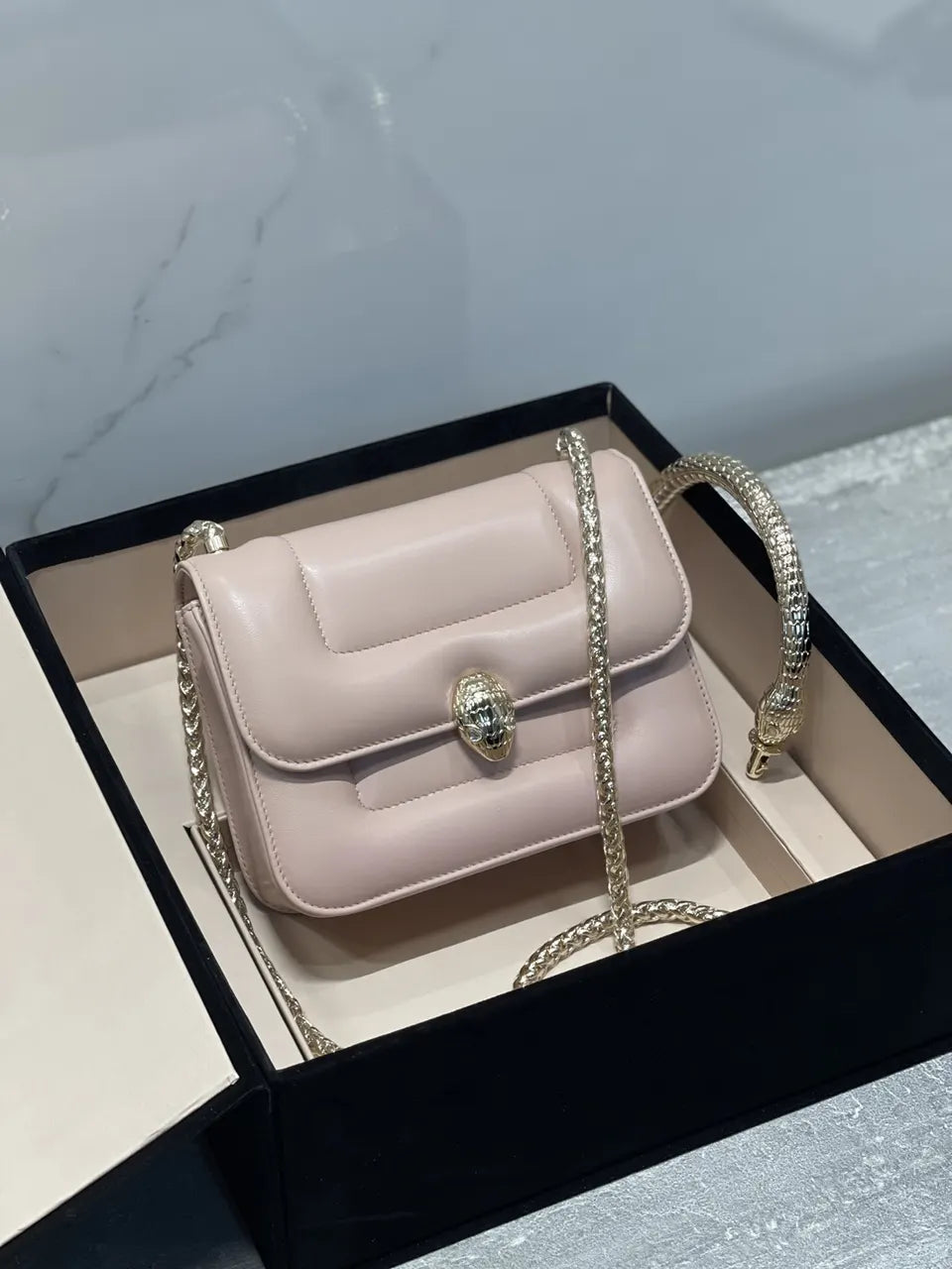 Bvlgari Pink Top Handle Bag - Hình 8