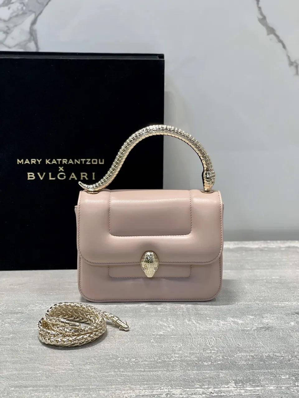 Bvlgari Pink Top Handle Bag