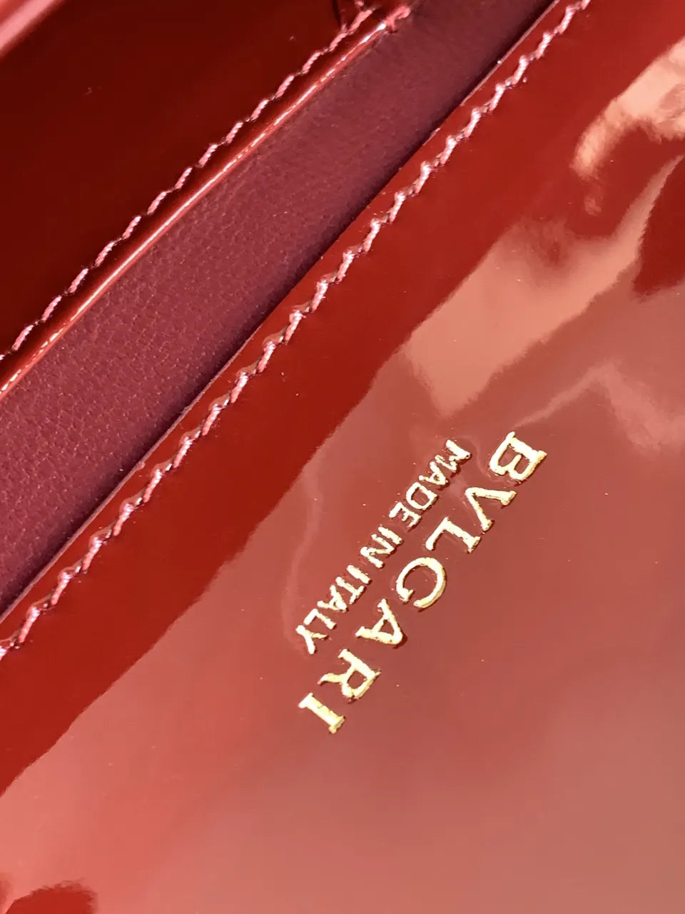 Bvlgari Burgundy Crossbody - Hình 9